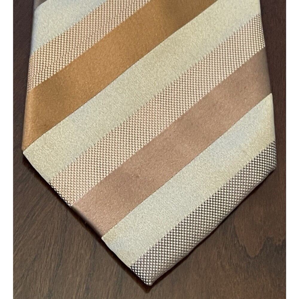 Bcbg Attitude Gold Brown Hand Made 100% Imported Silk Made In China